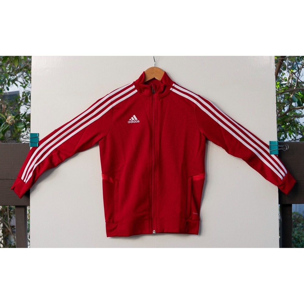 NWT Adidas Tiro 19 TR JKTY D95922 Red Track Jacket Size Youth Small